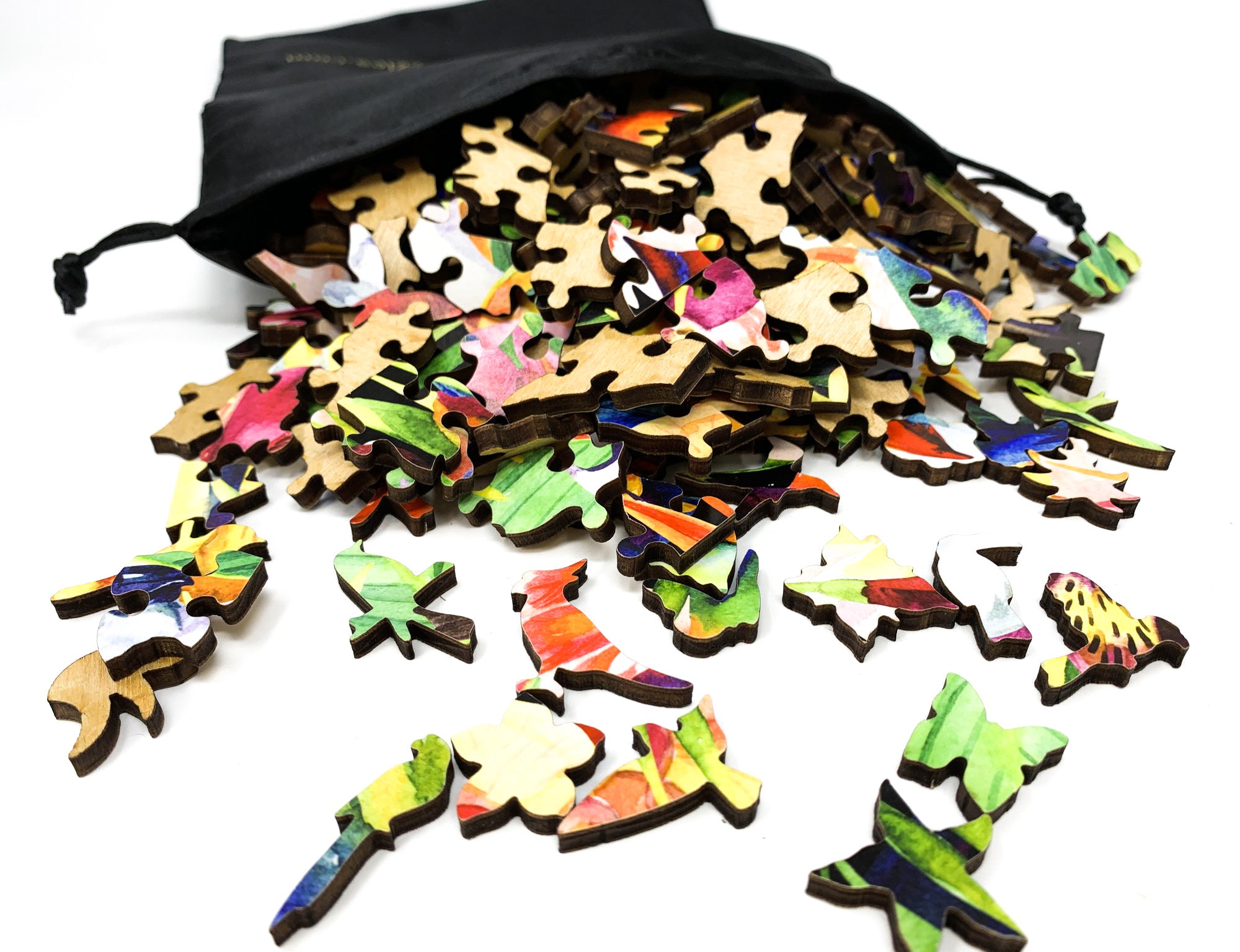 Tropical Birds - 222 Piece Wooden Jigsaw Puzzle - Nautilus Puzzles - Wooden Jigsaw Puzzles For Adults