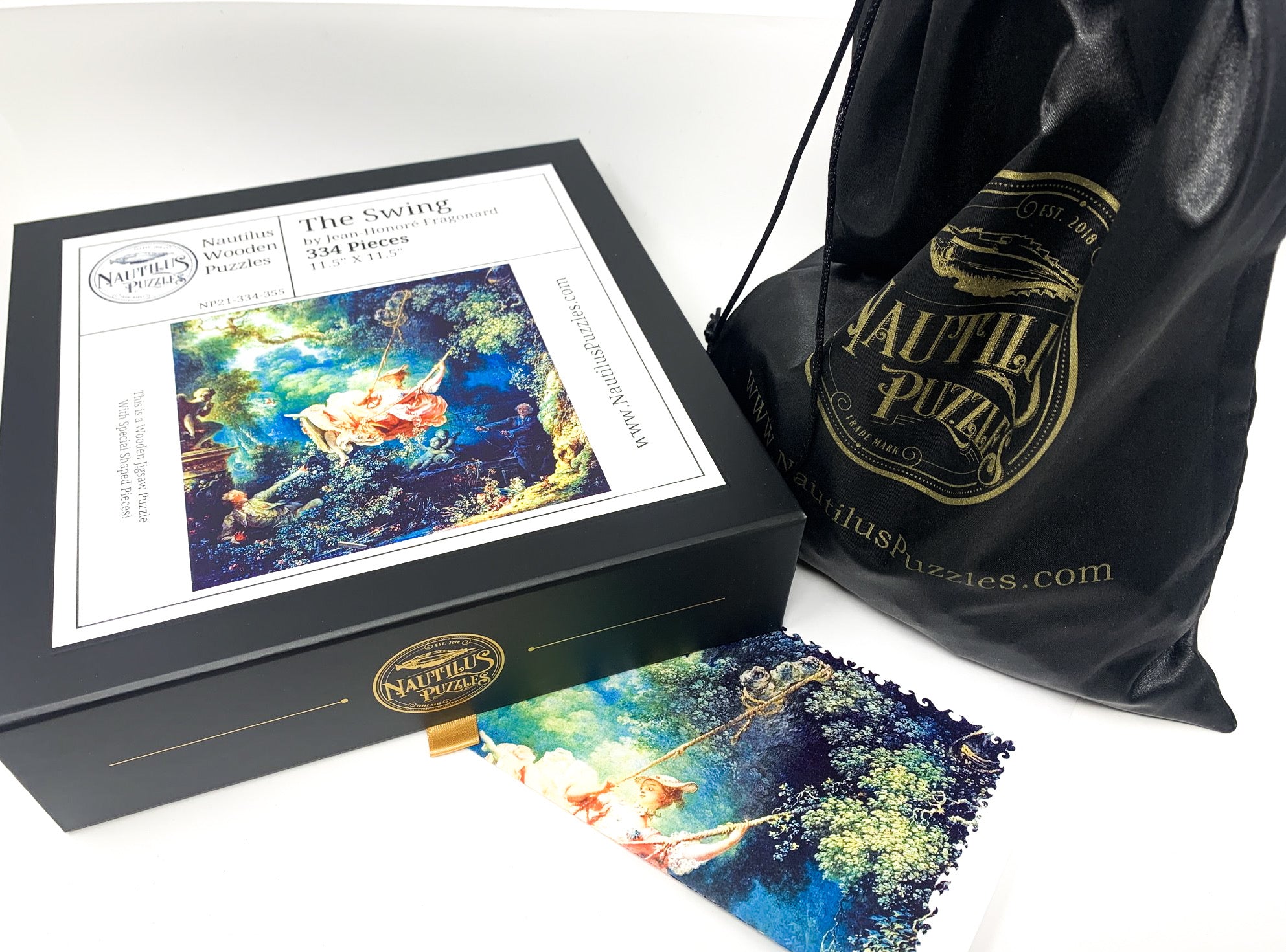 The Swing (355 Piece Wooden Jigsaw Puzzle) - Nautilus Puzzles - Wooden Jigsaw Puzzles For Adults