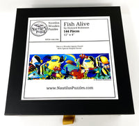 Fish Alive (144 Piece Wooden Jigsaw Puzzle) - Nautilus Puzzles - Wooden Jigsaw Puzzles For Adults