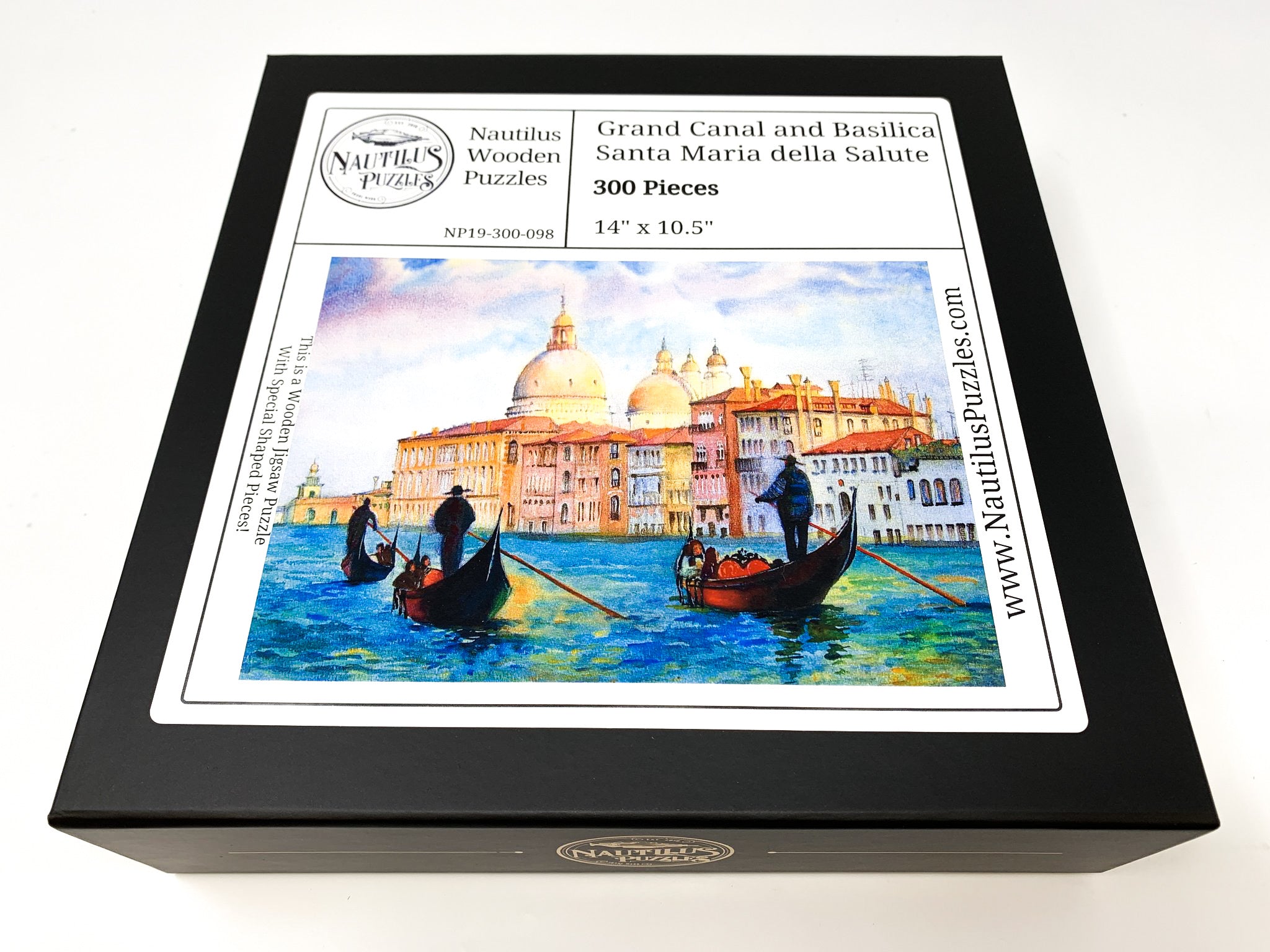 Venice - The Grand Canal and Basilica Santa Maria Della Salute, (300 Piece Wooden Jigsaw Puzzle) - Nautilus Puzzles - Wooden Jigsaw Puzzles For Adults