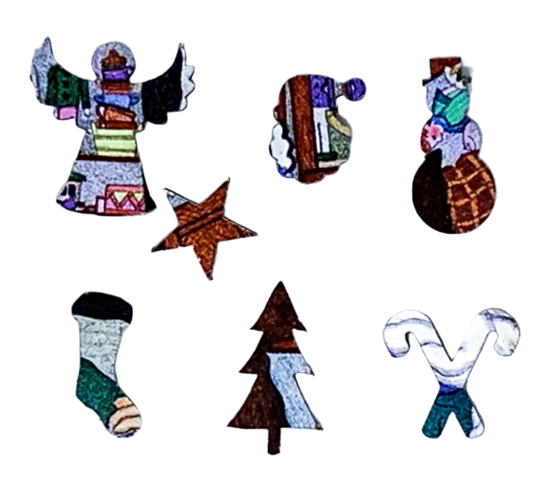 Santa Making Toys (51 Pieces) Mini Wooden Christmas Puzzle - Nautilus Puzzles - Wooden Jigsaw Puzzles For Adults