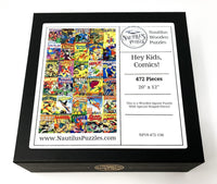 Hey Kids, Comics! (472 Piece Wooden Jigsaw Puzzle) - Nautilus Puzzles - Wooden Jigsaw Puzzles For Adults