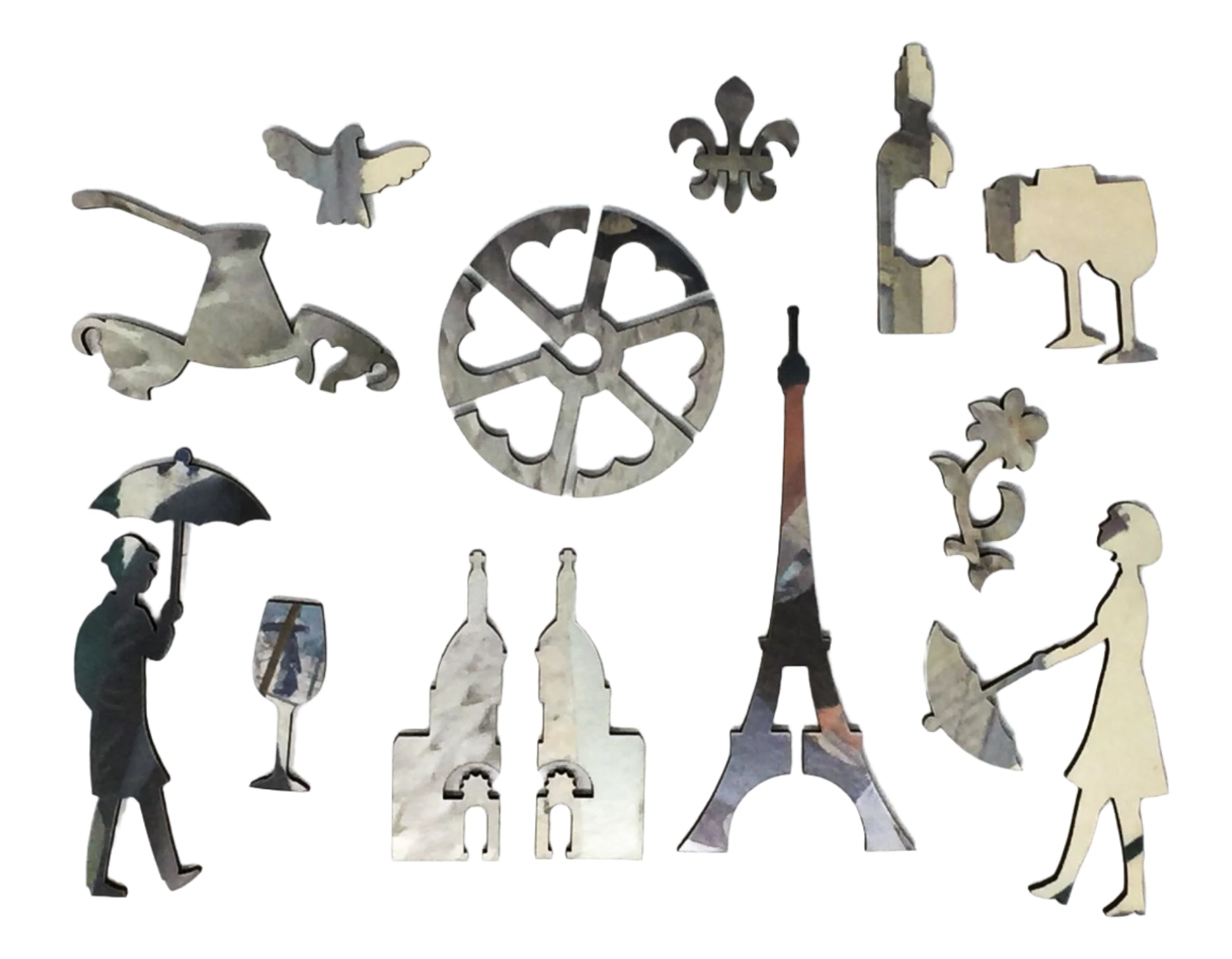 Paris Street; Rainy Day by Gustave Caillebotte - 300 Piece Wooden Jigsaw Puzzle - Nautilus Puzzles - Wooden Jigsaw Puzzles For Adults