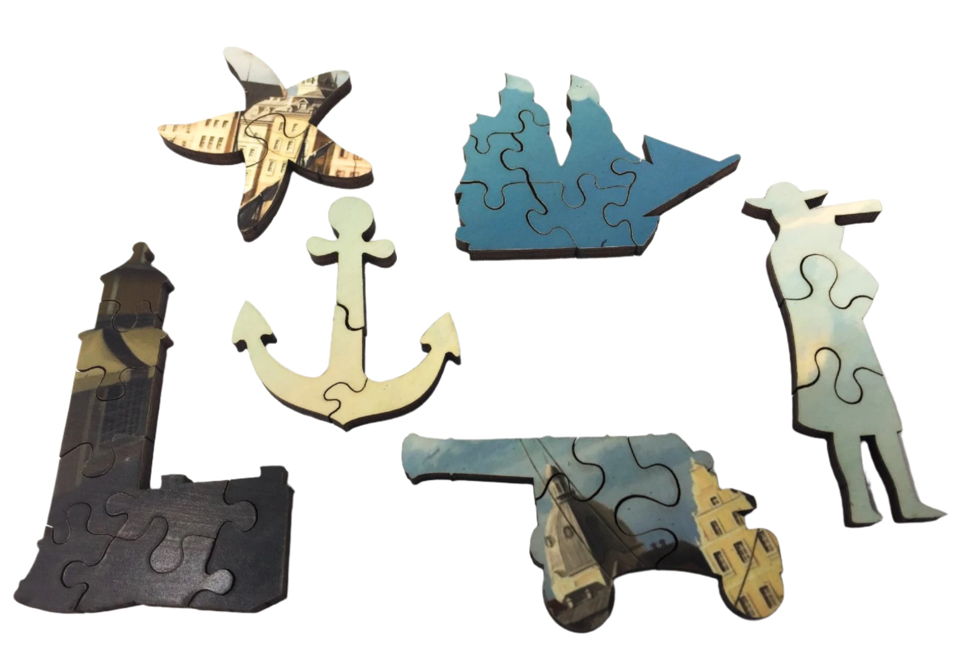 The Vasa In Stockholm Harbor (425 Pieces) by Olga Antonenko, Wooden Jigsaw Puzzle - Nautilus Puzzles - Wooden Jigsaw Puzzles For Adults