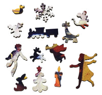 Santa Checking The Toys (248 Pieces) Christmas Wooden Jigsaw Puzzle by Norman Price - Nautilus Puzzles - Wooden Jigsaw Puzzles For Adults