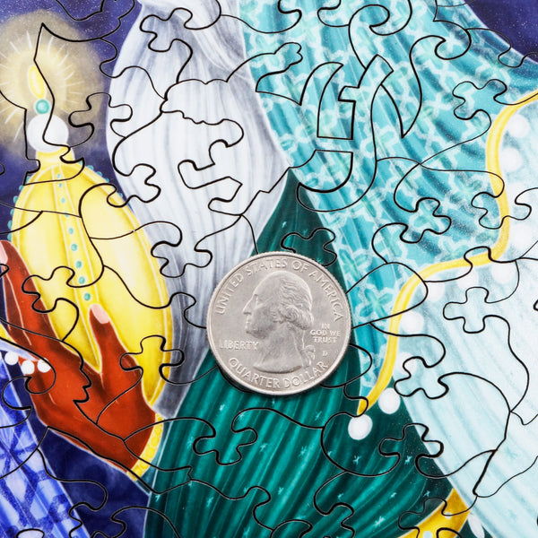 They Come Bearing Gifts 413 Piece Wooden Jigsaw Puzzle