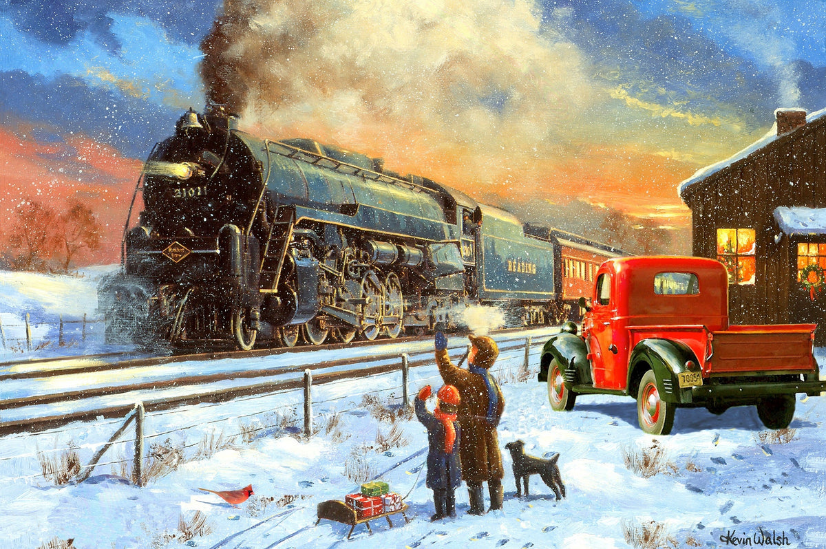 Home For Christmas (51 Piece Mini Christmas Wooden Jigsaw Puzzle)