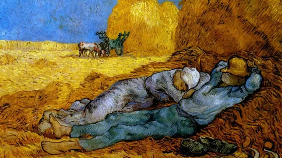 The Siesta by Vincent Van Gogh (50 Pieces) Mini Wooden Jigsaw Puzzle