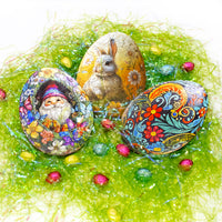 Shaped Easter Egg Puzzle Set - Nautilus Puzzles - Wooden Jigsaw Puzzles For Adults
