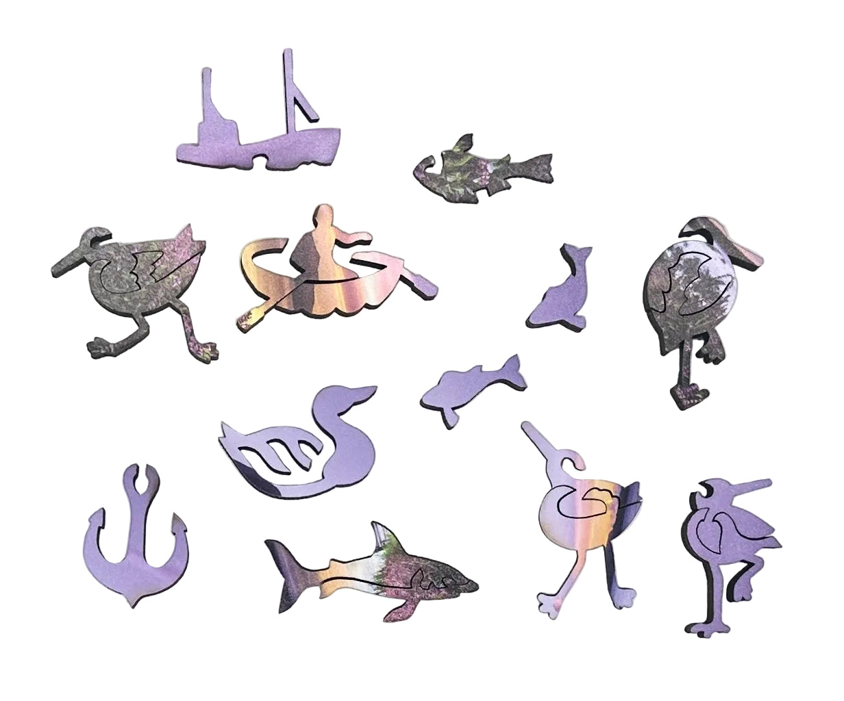 Mini Puzzle | Lavender Lane to the Lake | 69 Pieces
