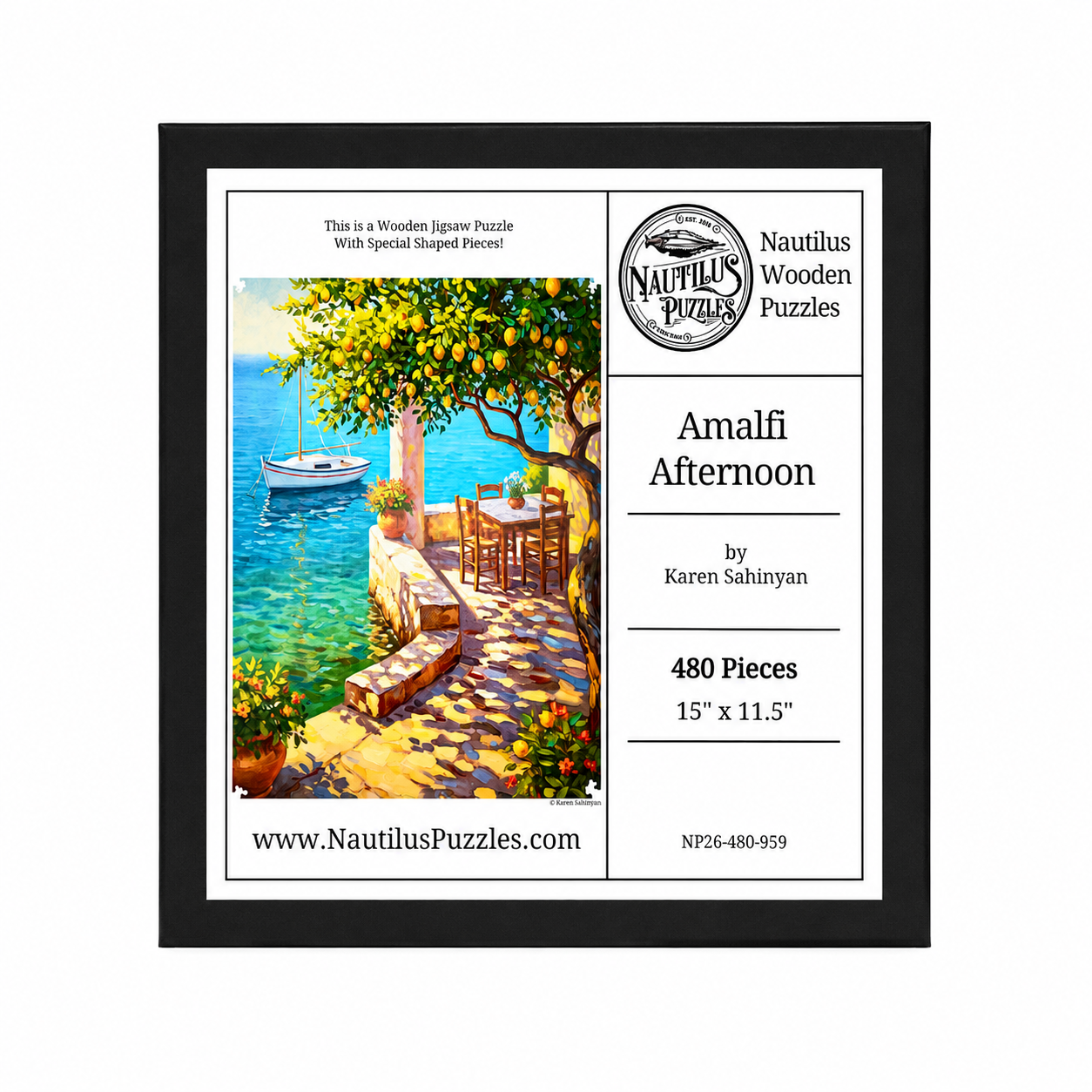 Amalfi Afternoon | Wooden Jigsaw Puzzle | 480 Pieces