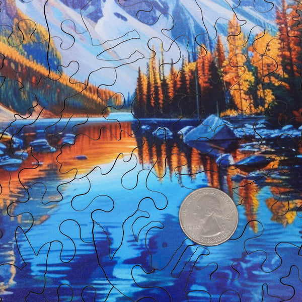 Easy Grip Banff, Canada (200 Piece Wooden Jigsaw Puzzle)