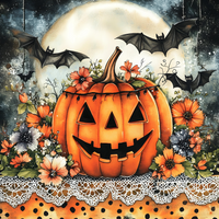 Bats & Blooms (50 Piece Mini Halloween Wooden Jigsaw Puzzle)