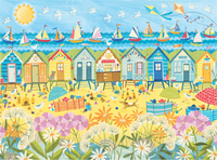 Beach Huts (479 Piece Wooden Jigsaw Puzzle)