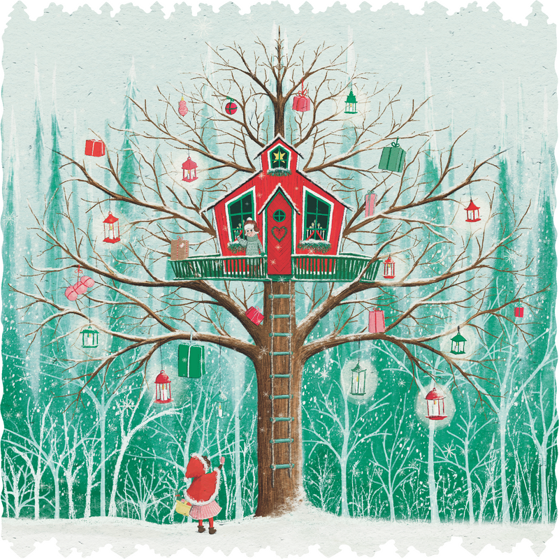 Christmas Treehouse (200 Piece Wooden Jigsaw Puzzle) - Nautilus Puzzles - Wooden Jigsaw Puzzles For Adults