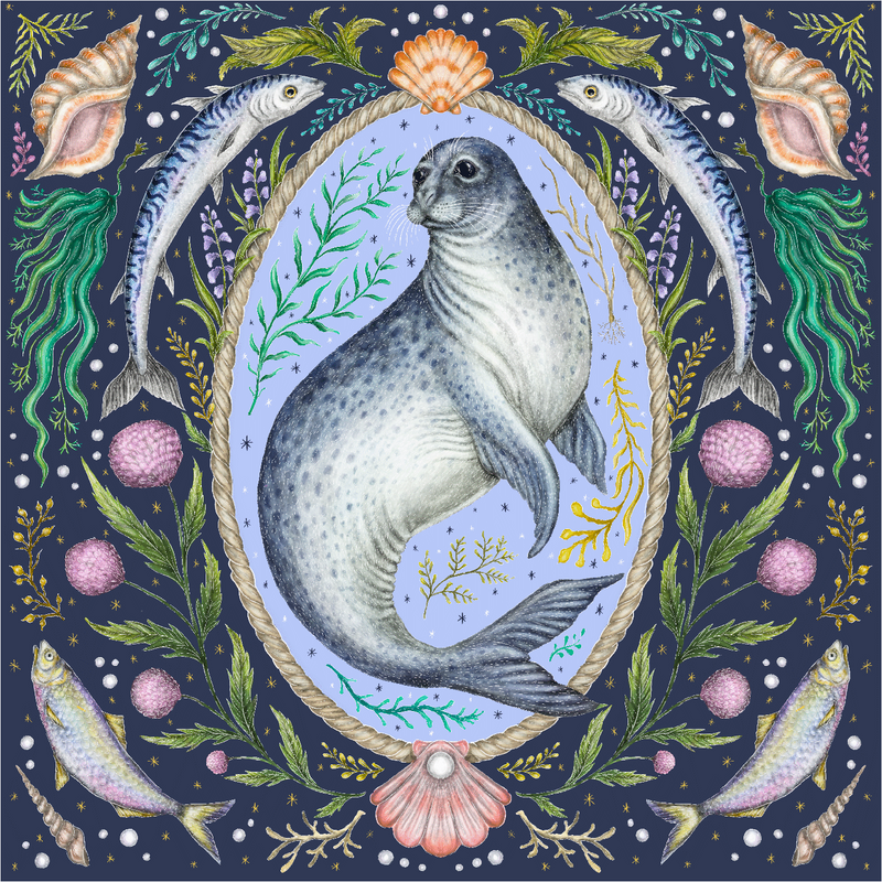 Cornish Seal (50 Piece Mini Wooden Jigsaw Puzzle) - Nautilus Puzzles - Wooden Jigsaw Puzzles For Adults