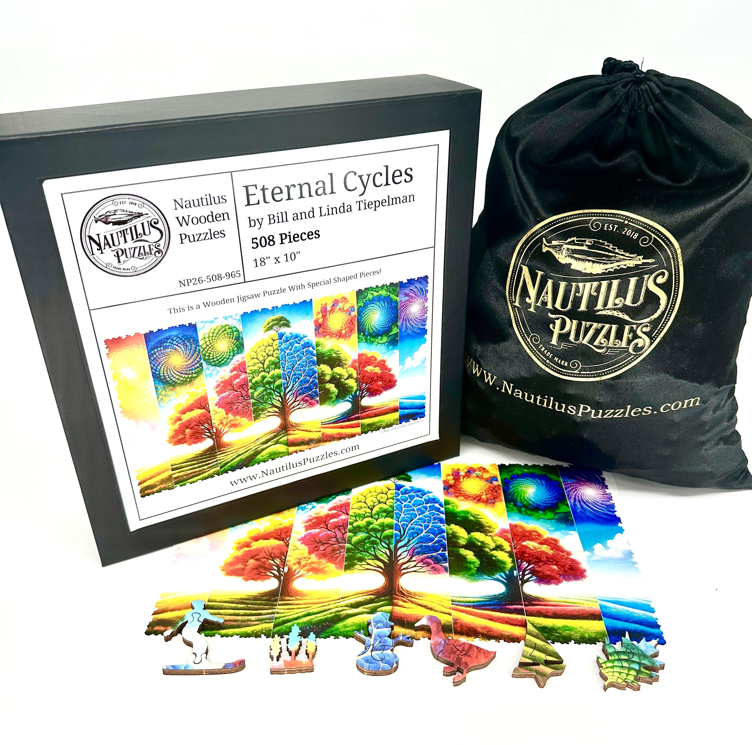 Eternal Cycles (508 Piece Wooden Jigsaw Puzzle)