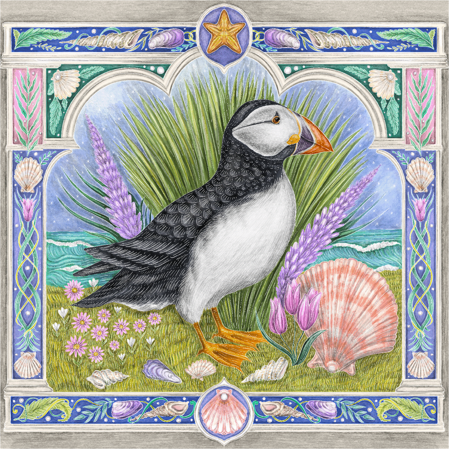 Sea Birds Mini Puzzle Set - Nautilus Puzzles - Wooden Jigsaw Puzzles For Adults