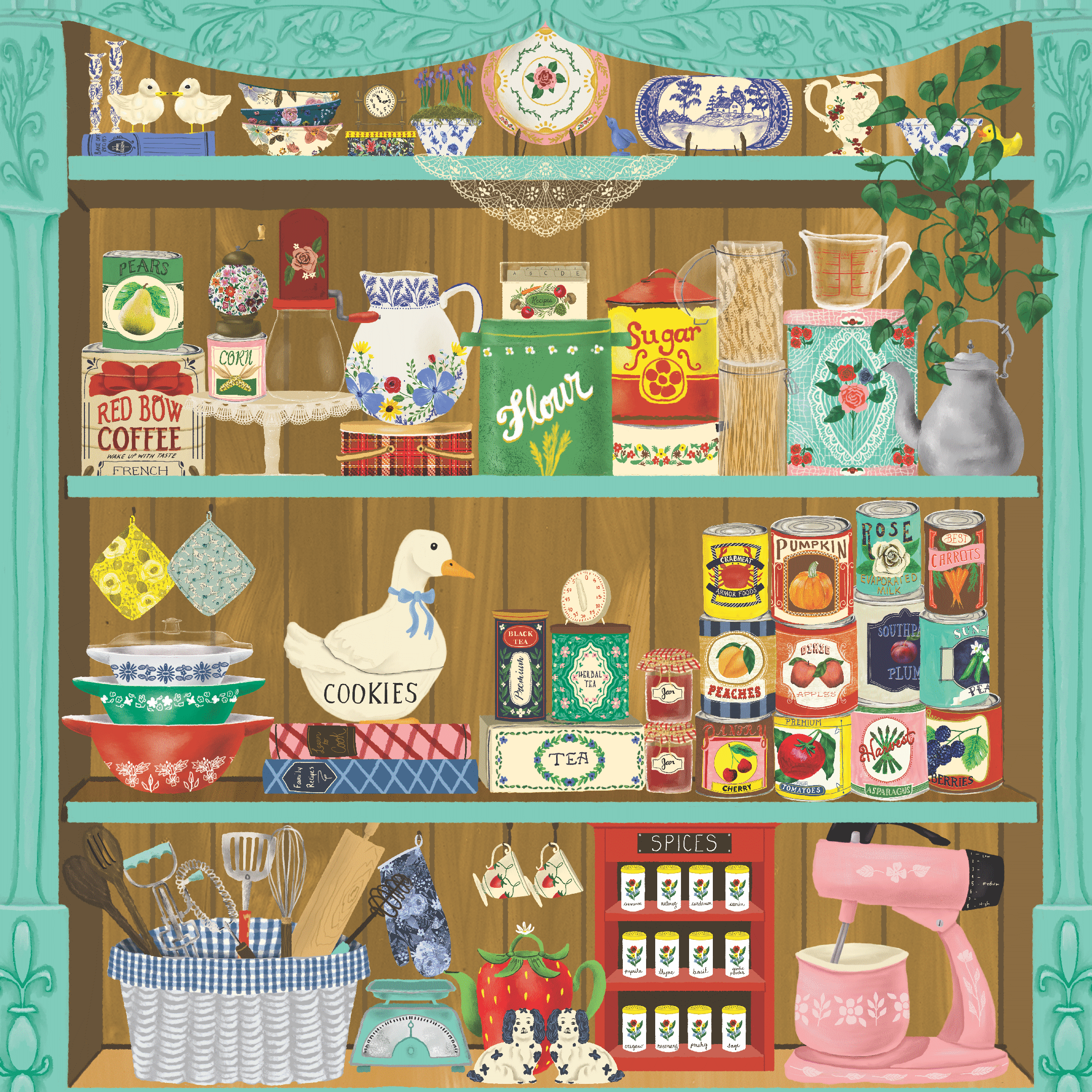 Grandma's Pantry (240 Piece Wooden Jigsaw Puzzle)