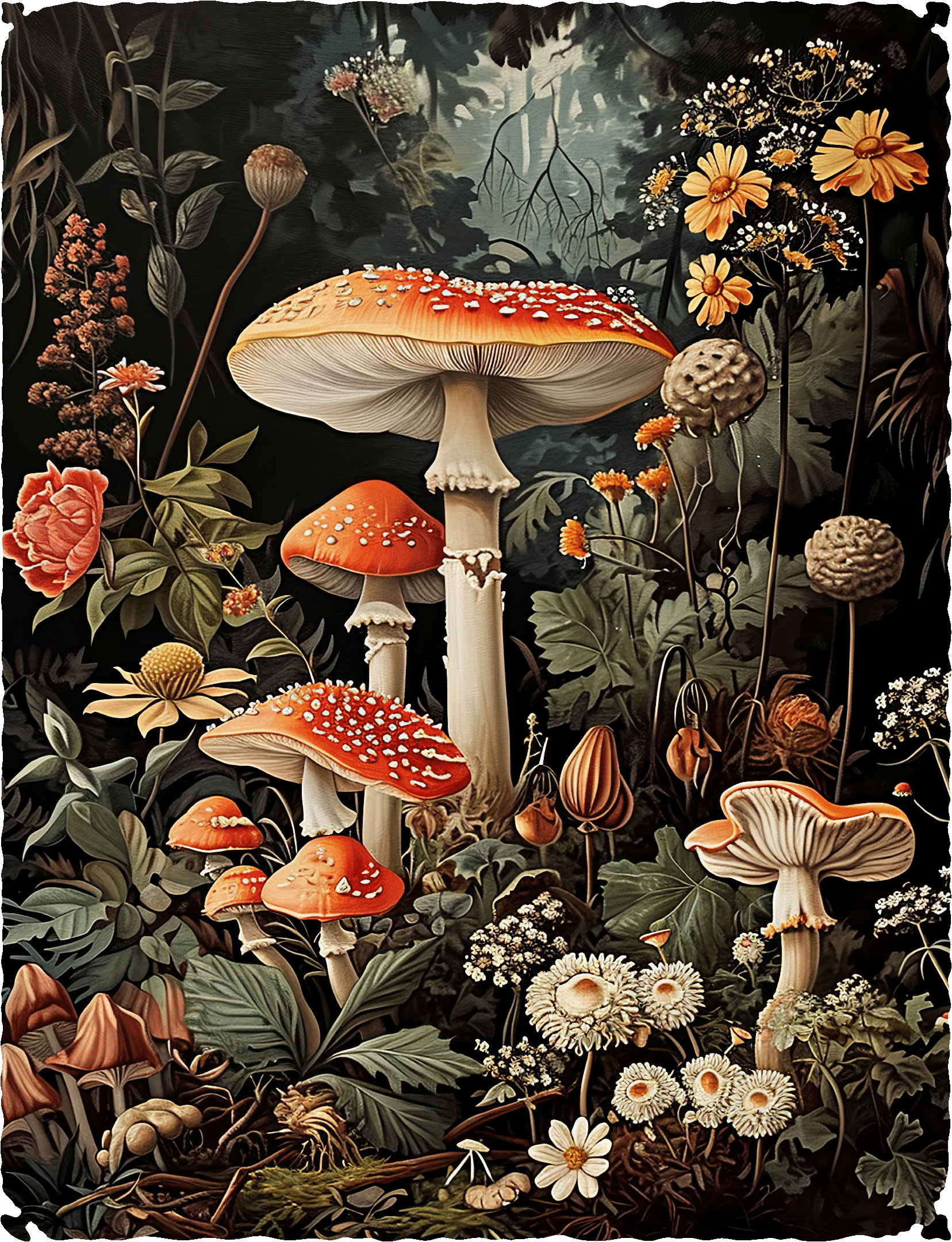 In the Mushroom Forest (475 Piece Wooden Jigsaw Puzzle)