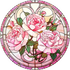 June - Roses (50 Piece Round Mini Wooden Jigsaw Puzzle) - Nautilus Puzzles - Wooden Jigsaw Puzzles For Adults