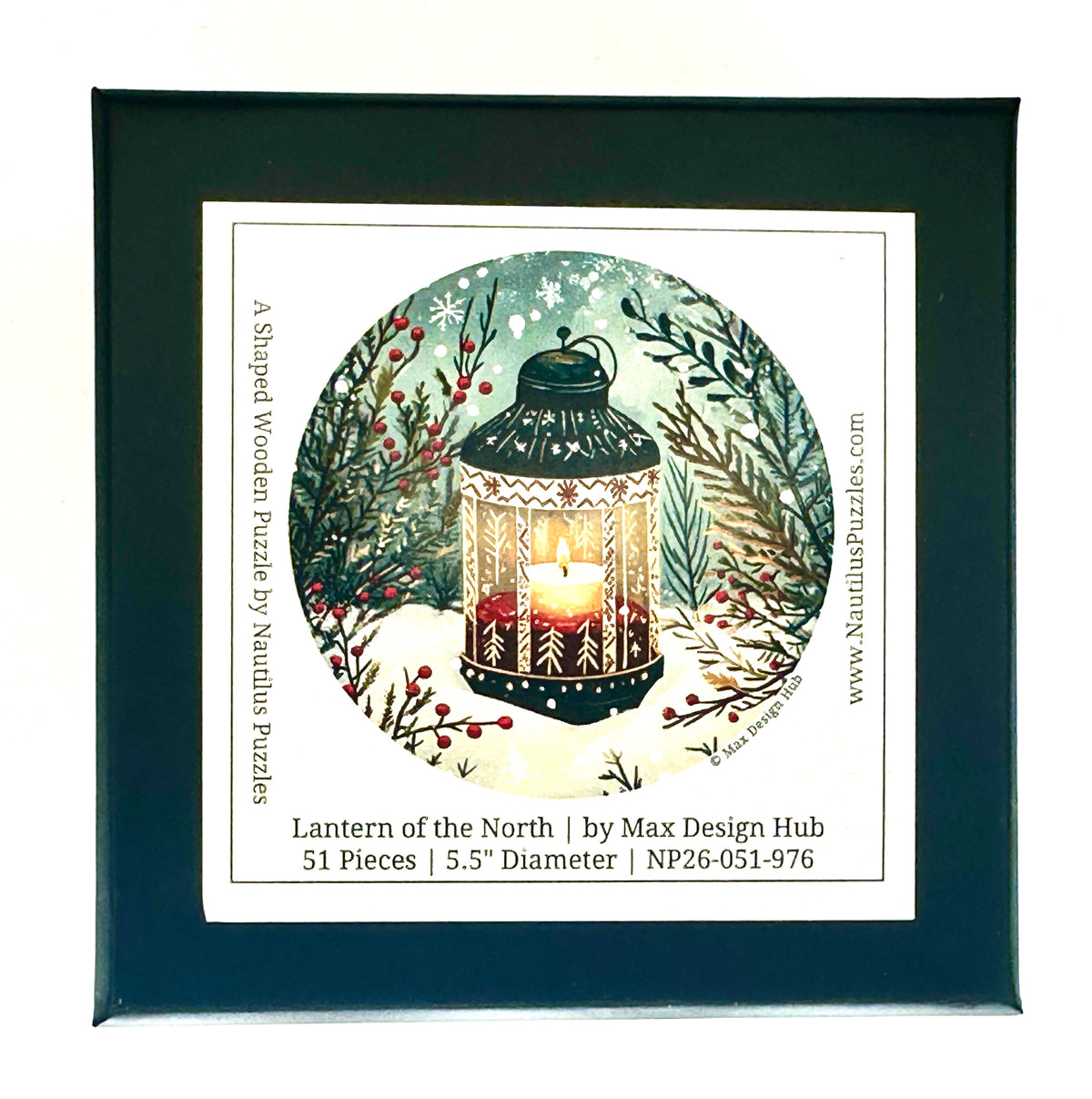 Lantern of the North (51 Piece Mini Christmas Wooden Jigsaw Puzzle)