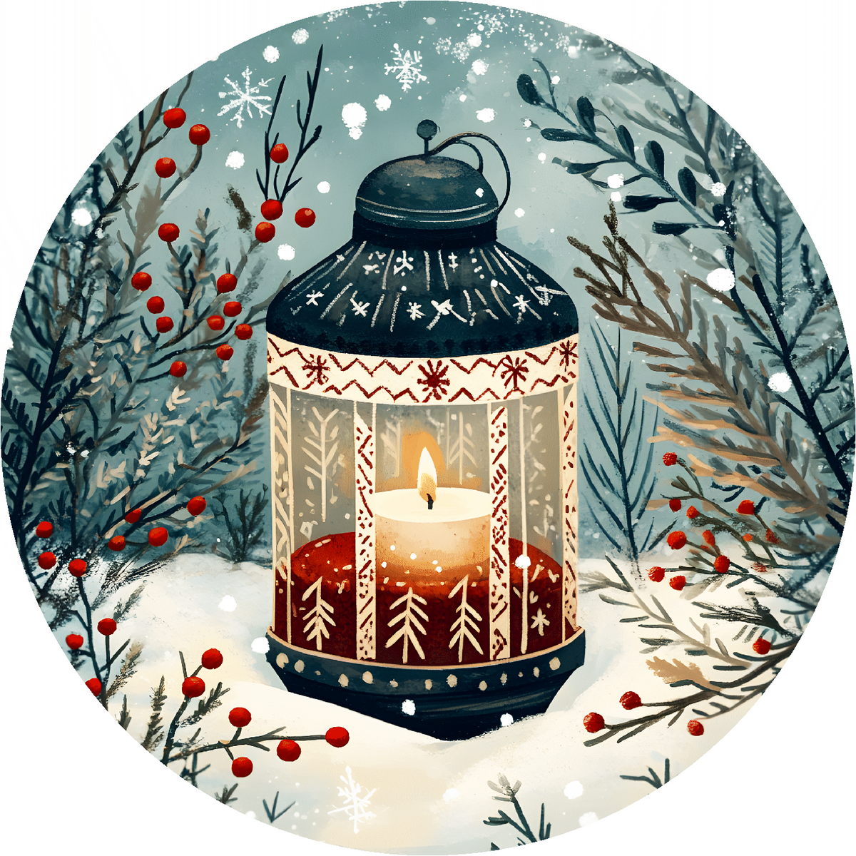Lantern of the North (51 Piece Mini Christmas Wooden Jigsaw Puzzle)