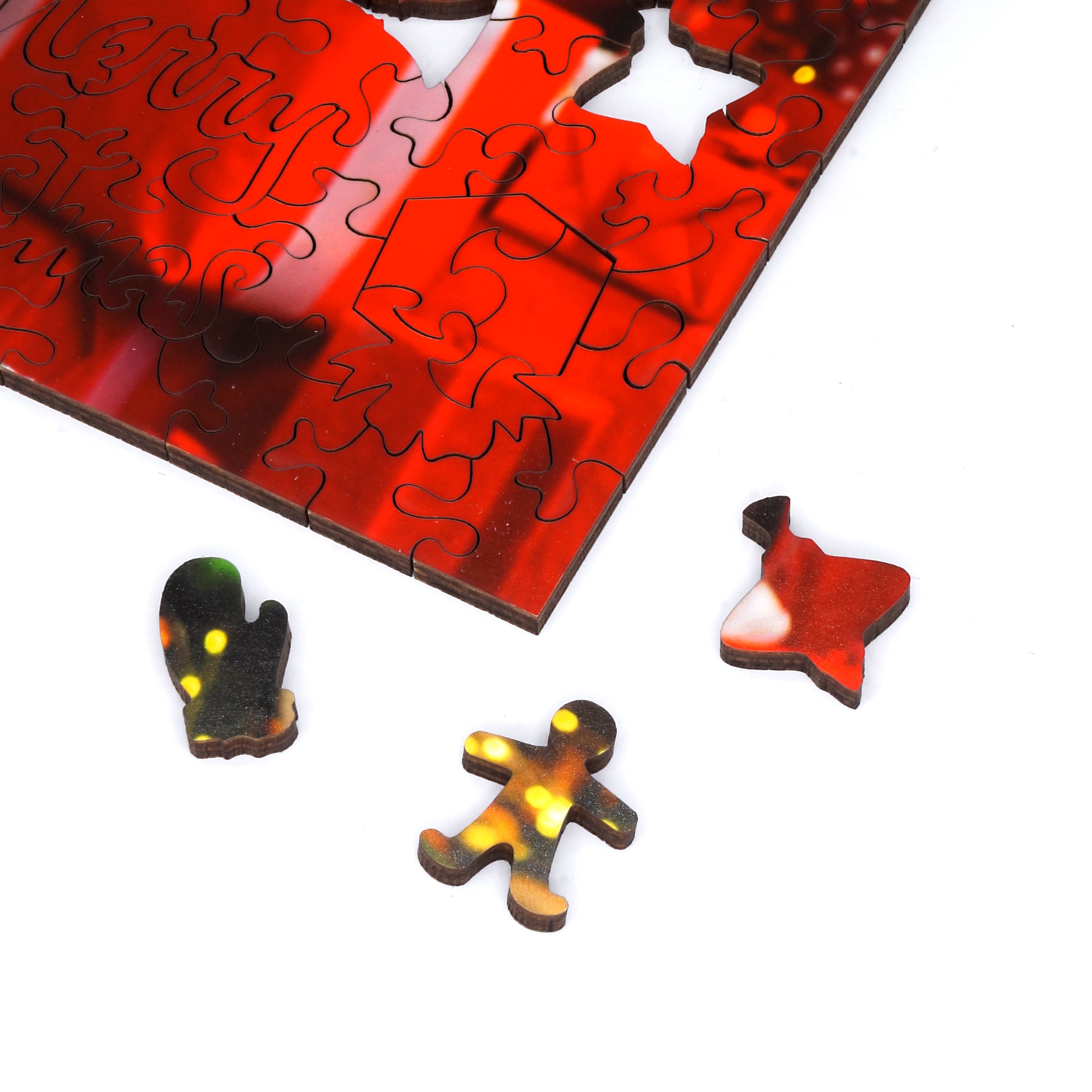 Custom Puzzle - Merry Christmas - Nautilus Puzzles - Wooden Jigsaw Puzzles For Adults