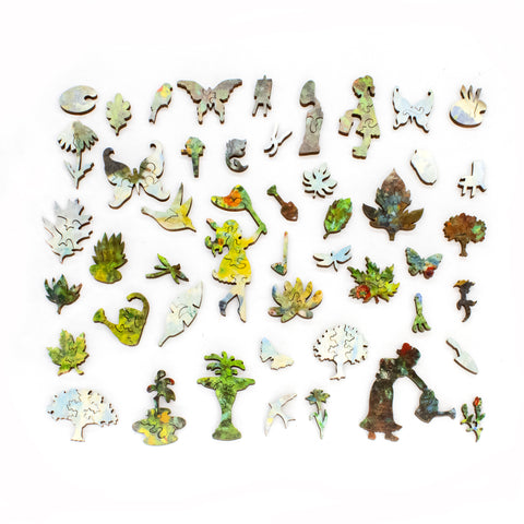 Monet's Garden in Argenteuil by Claude Monet (480 Piece Wooden Jigsaw Puzzle)