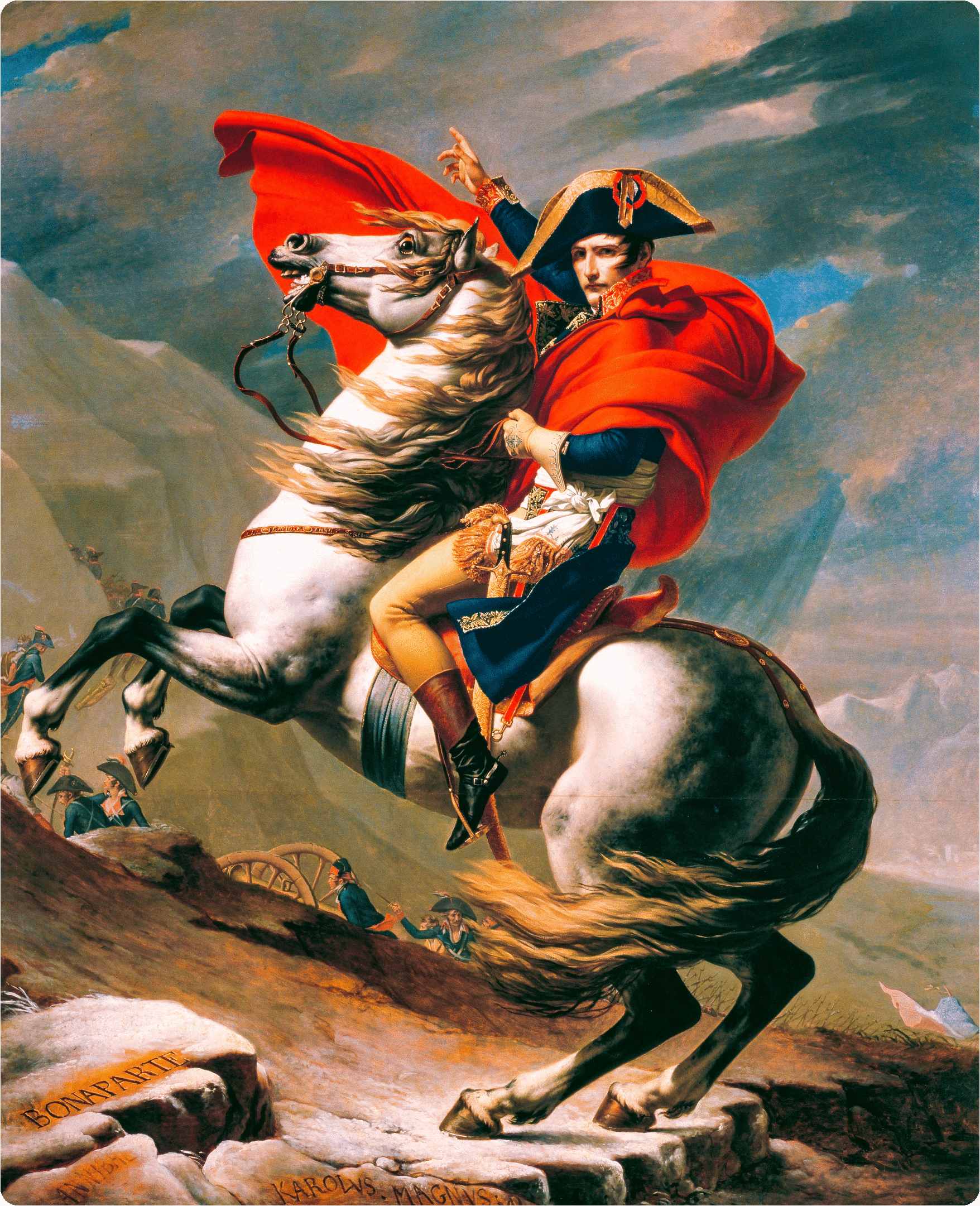 Napoleon Crossing the Alps (466 Piece Wooden Jigsaw Puzzle