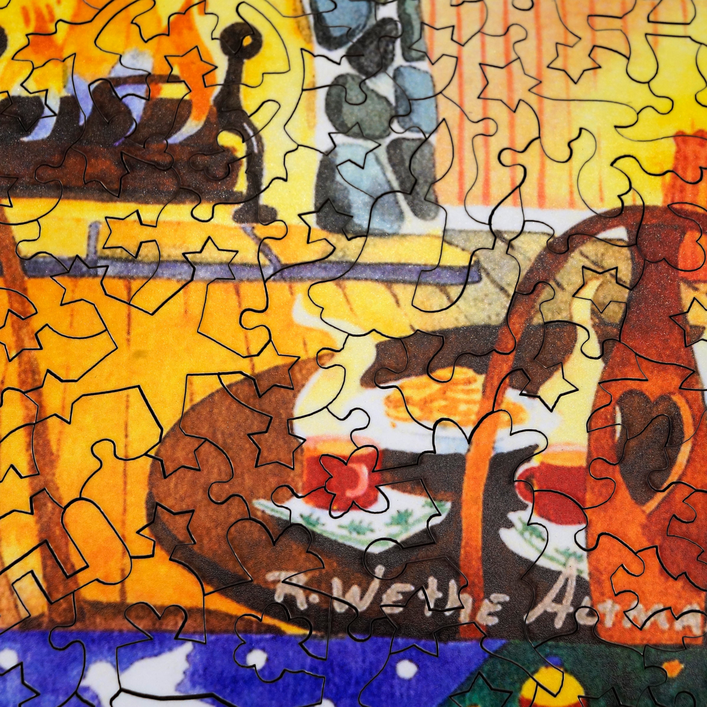 Artifact wood jigsaw puzzle