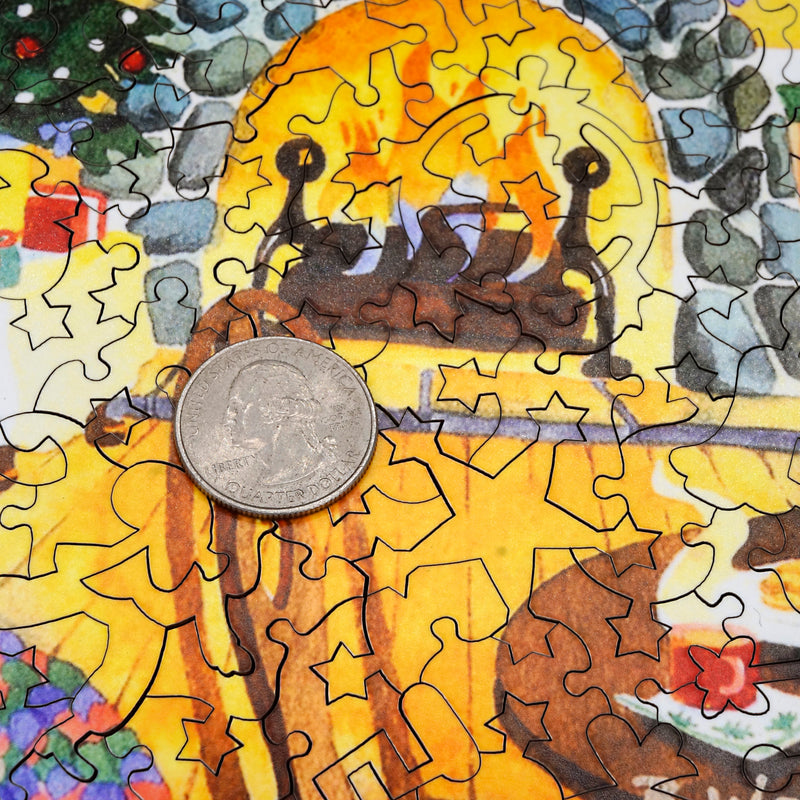 Mosaic wooden jigsaw puzzle
