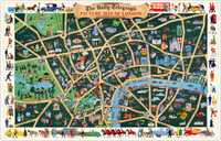 Picture Map of London (505 Piece Wooden Jigsaw Puzzle) - Nautilus Puzzles - Wooden Jigsaw Puzzles For Adults