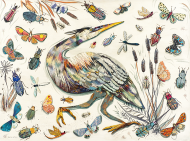 Poet of the Pond (493 Piece Wooden Jigsaw Puzzle) - Nautilus Puzzles - Wooden Jigsaw Puzzles For Adults