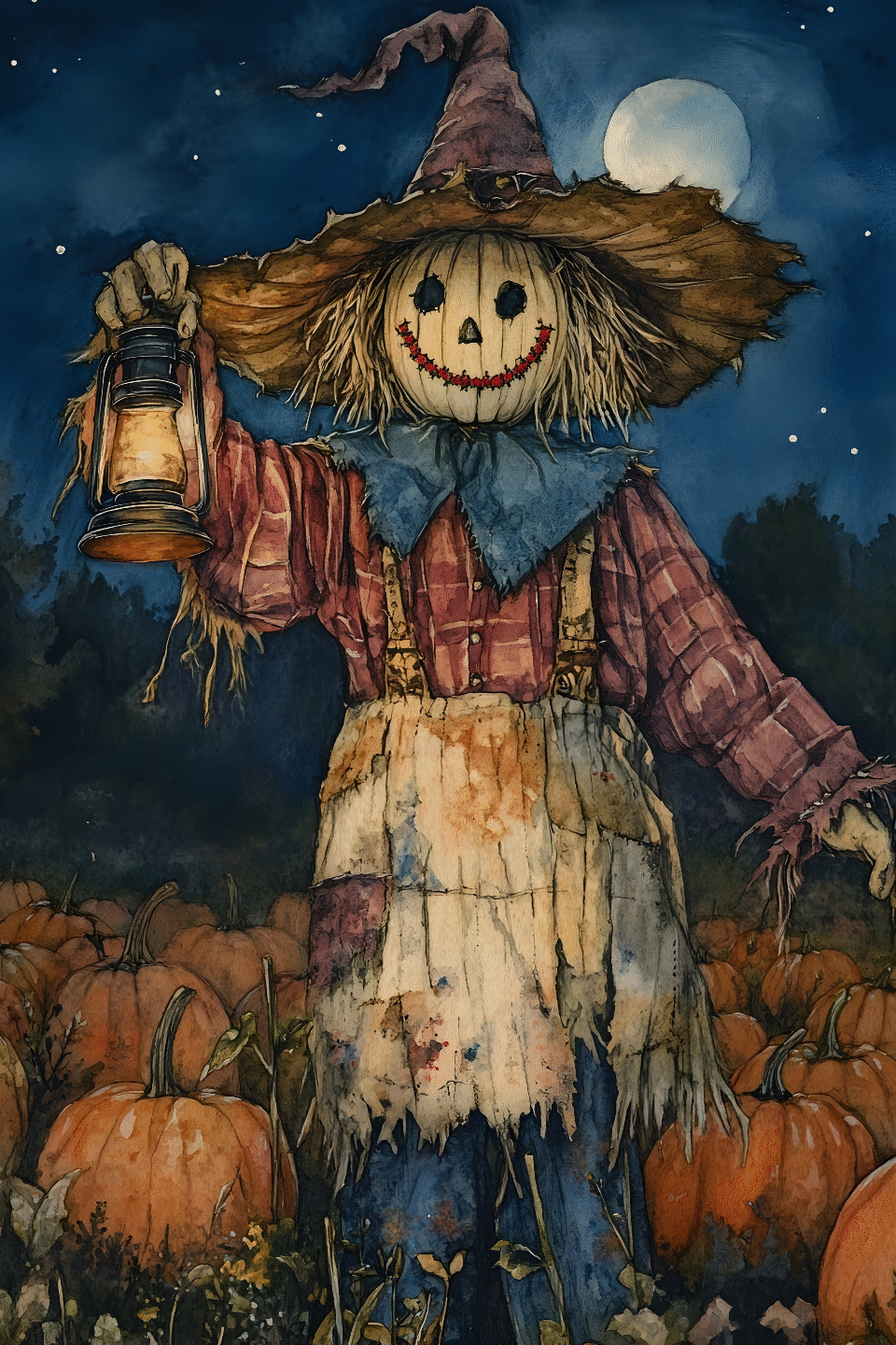 Scarecrow Magic (50 Piece Mini Halloween Wooden Jigsaw Puzzle)