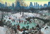 Skating In Central Park (249 Piece Wooden Christmas Puzzle) - Nautilus Puzzles - Wooden Jigsaw Puzzles For Adults