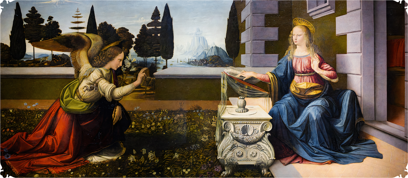 The Annunciation by Leonardo da Vinci (505 Piece Wooden Jigsaw
