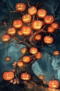 The Pumpkin Tree (50 Piece Mini Halloween Wooden Jigsaw Puzzle)