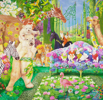 The Living Room (495 Piece Panoramic Wooden Jigsaw Puzzle) - Nautilus Puzzles - Wooden Jigsaw Puzzles For Adults