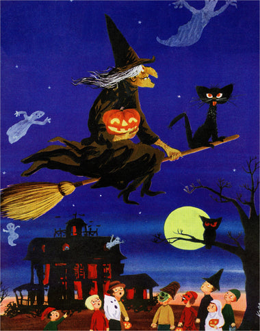 Witch Way Up (363 Piece Halloween Wooden Jigsaw Puzzle) - Nautilus Puzzles - Wooden Jigsaw Puzzles For Adults