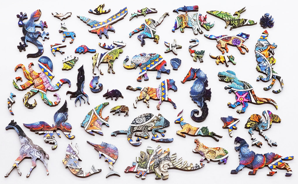 From the Tide Pools to the Stars (503 Piece Wooden Jigsaw Puzzle) - Nautilus Puzzles - Wooden Jigsaw Puzzles For Adults