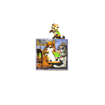 A Friend in Need - 10 Piece Tiny Puzzle - Nautilus Puzzles - Wooden Jigsaw Puzzles For Adults