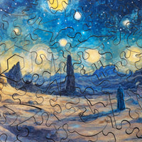 A Starry Night on the Outer Rim | 175 Piece Wooden Puzzle - Nautilus Puzzles - Wooden Jigsaw Puzzles For Adults