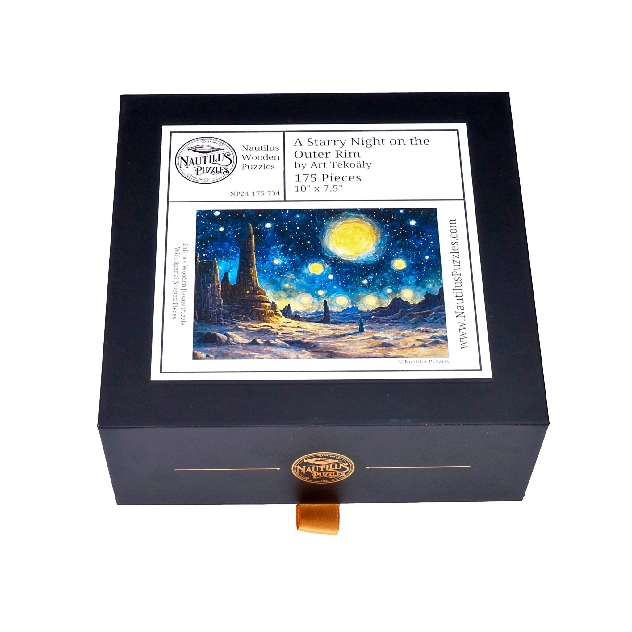 A Starry Night on the Outer Rim | 175 Piece Wooden Puzzle - Nautilus Puzzles - Wooden Jigsaw Puzzles For Adults