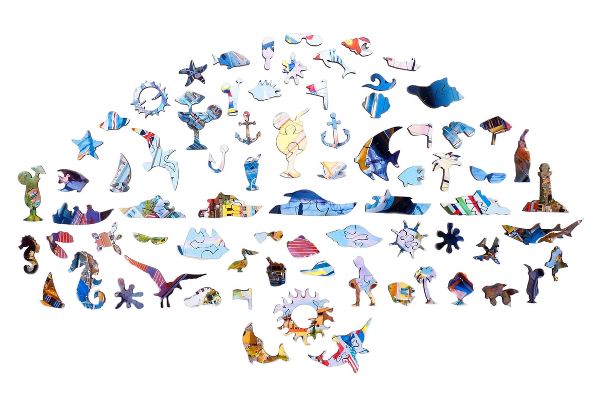 A Sunny Day in Porto (450 Piece Wooden Jigsaw Puzzle) - Nautilus Puzzles - Wooden Jigsaw Puzzles For Adults