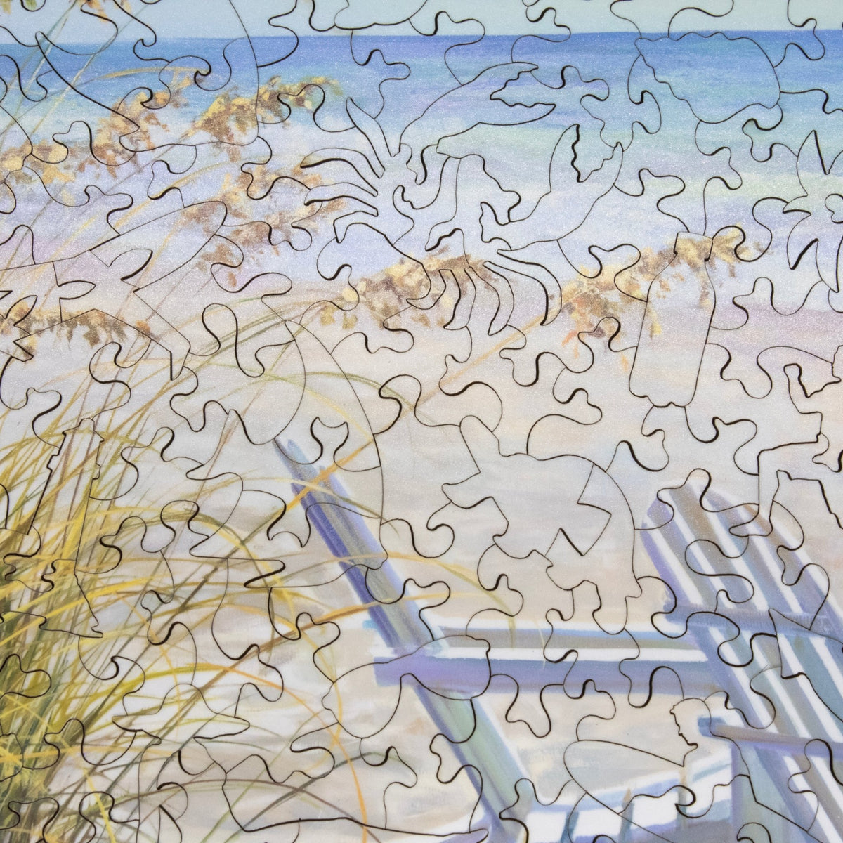 A View For Two (453 Piece Wooden Jigsaw Puzzle) - Nautilus Puzzles - Wooden Jigsaw Puzzles For Adults