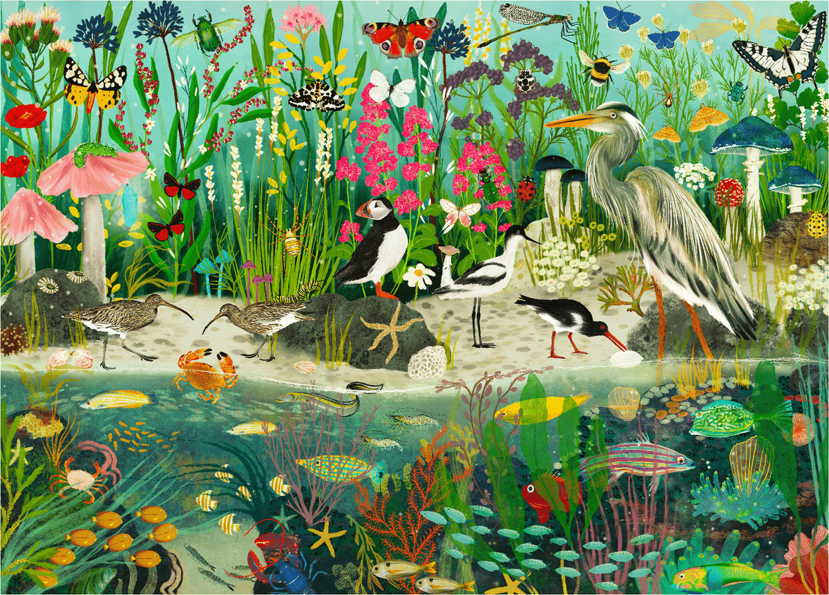 Above and Below (1050 Piece Wooden Jigsaw Puzzle) - Nautilus Puzzles - Wooden Jigsaw Puzzles For Adults