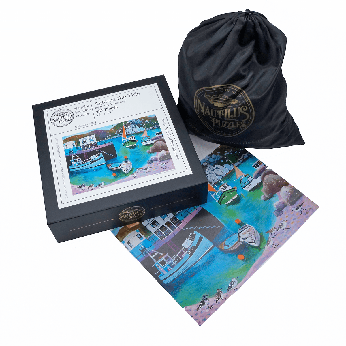 Against the Tide (481 Piece Wooden Jigsaw Puzzle) - Nautilus Puzzles - Wooden Jigsaw Puzzles For Adults