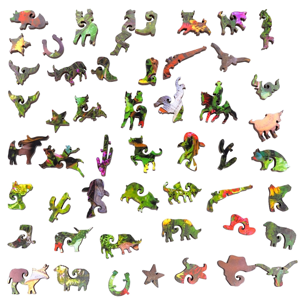 All Hat, No Horse (250 Piece Wooden Jigsaw Puzzle) - Nautilus Puzzles - Wooden Jigsaw Puzzles For Adults