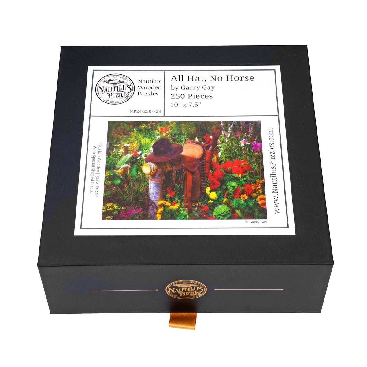 All Hat, No Horse (250 Piece Wooden Jigsaw Puzzle) - Nautilus Puzzles - Wooden Jigsaw Puzzles For Adults